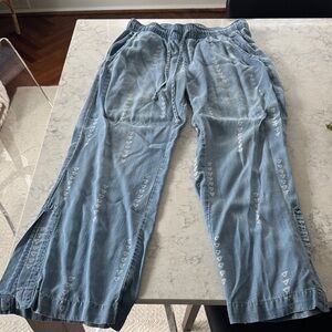 Cloth & Stone Light Blue Drawstring Pants